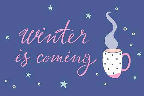 Winter is coming Illustrazione stock