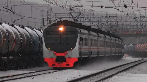 Winter Commute Stock Photos