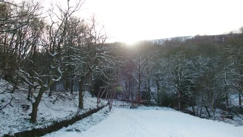 Winter Countrside Views Stock Footage 230721422