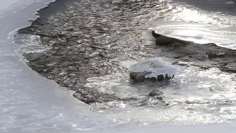 Winter Creek Stock Footage 79576676