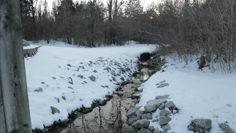 Winter Creek Stock Footage 169892916
