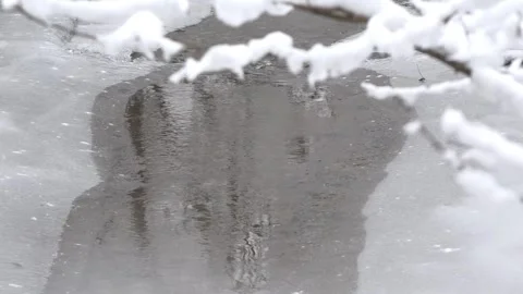 Winter creek Stock Footage 262195944