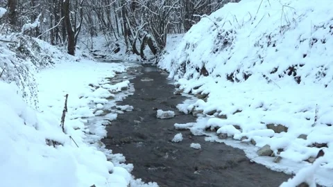 Winter creek Stock Footage 262332475