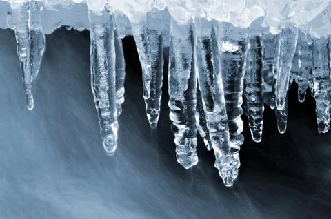 Winter creek Stock Photos