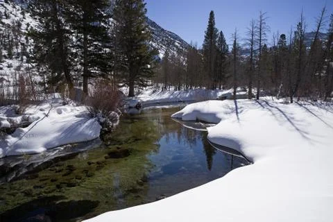 Winter Creek Foto stock