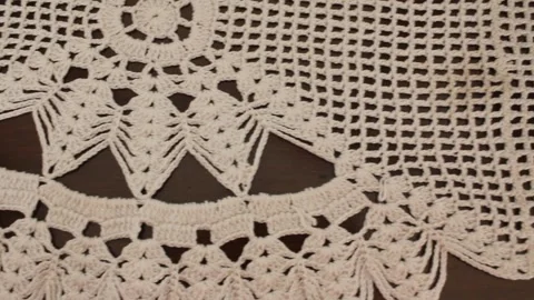 Winter crochet project Stock Footage 255210479