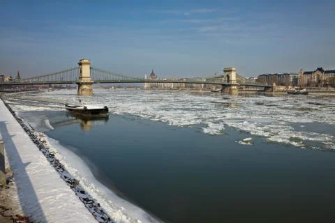 Winter Danube Stock Photos