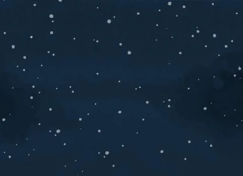Winter dark texture blue background, large and small snowflakes Stock Illustration