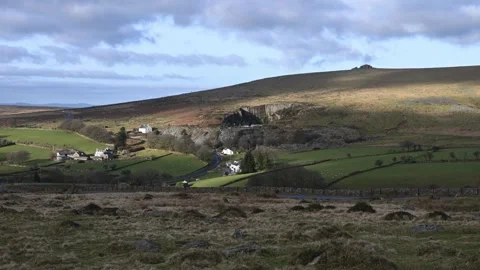 Winter Dartmoor at Merrivale Devon Stock Footage 300689839