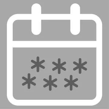 Winter Date Icon Stock Illustration