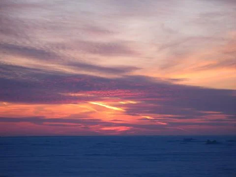 Winter, dawn 6 Stock Photos