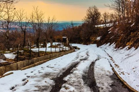 Winter dawn Stock Photos