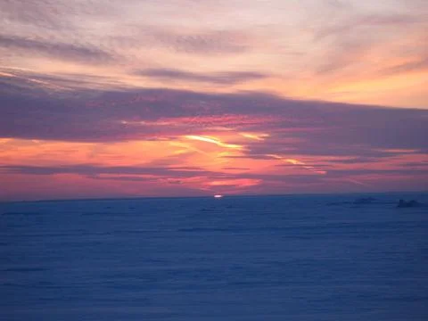 Winter, dawn Stock Photos