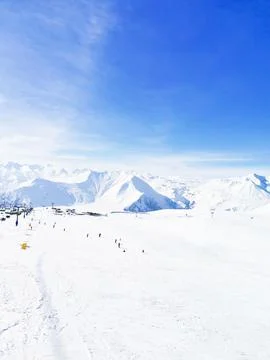 Winter day in the mountains Stock Photos