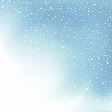 Winter day snow and cloud Stock Illustration