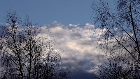 Winter December sky in Vratna. Stock Footage 83377227