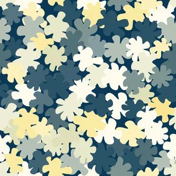 Winter decorative camouflage pattern background seamless vector illustration Stock Illustration