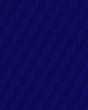 Winter deep nebula contour seamless line-art background featuring navy void, ste Stock Illustration
