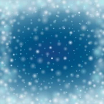Winter defocused glowing backdrop with blur dots Illustrazione stock