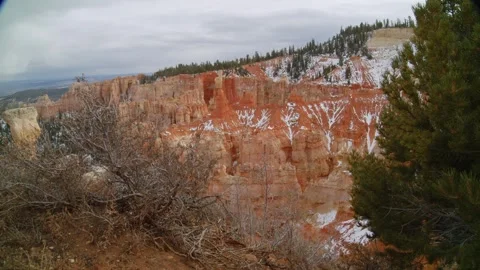 Winter in the desert Stock Footage 268049539