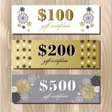 Winter design with silver white snowflakes Stock Illustration