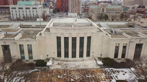 Winter in Detroit 02 Stock Footage 108464352