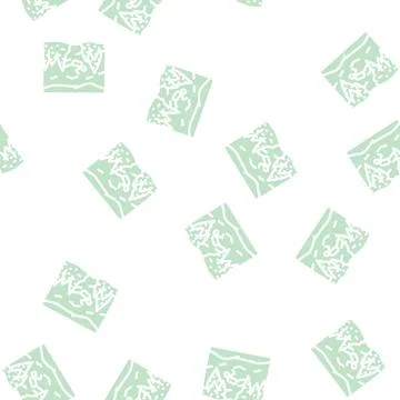 Winter diving glyph vector seamless pattern 库存插图