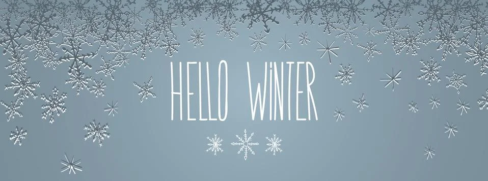 Winter doodles background Stock Illustration