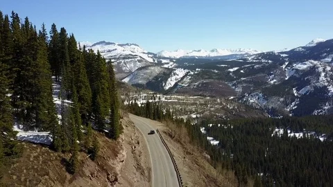 Winter Drive 1 Stock Footage 81180293