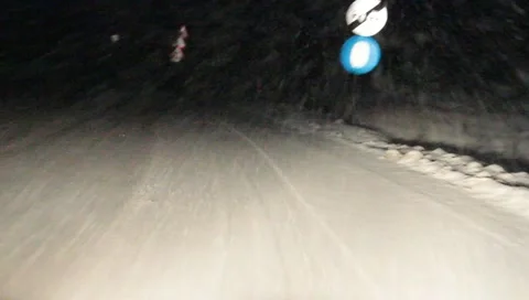 Winter drive Video stock 11149708