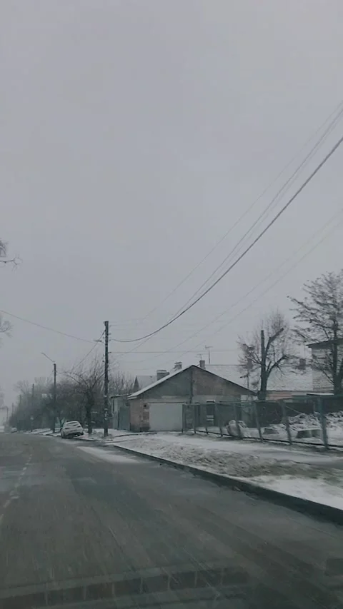 Winter drive Stock Footage 169859634