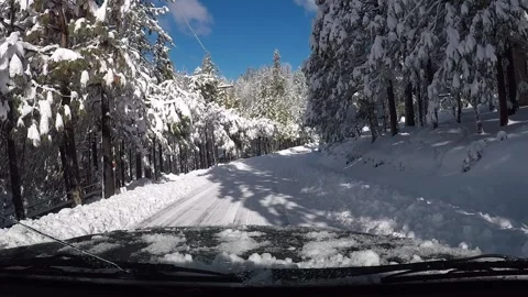 Winter driving 2 Vídeos de archivo 151722798