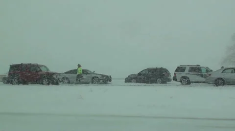 Winter Driving Accident 스톡 동영상 54755686