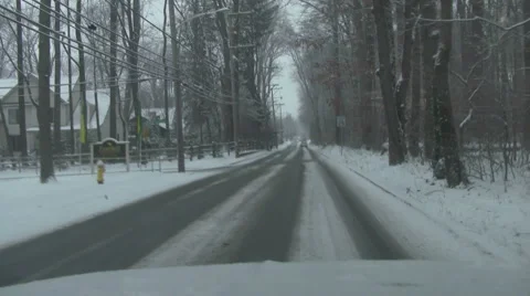 Winter driving Video stock 1038510