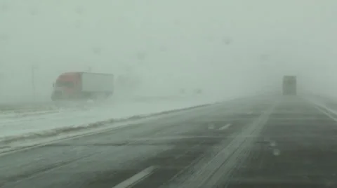 Winter Driving Stock Footage 54754966