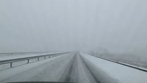 Winter driving Stock Footage 149883093