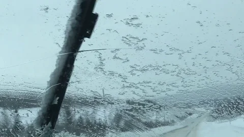 Winter Driving in Labrador Stock-Footage 84065374