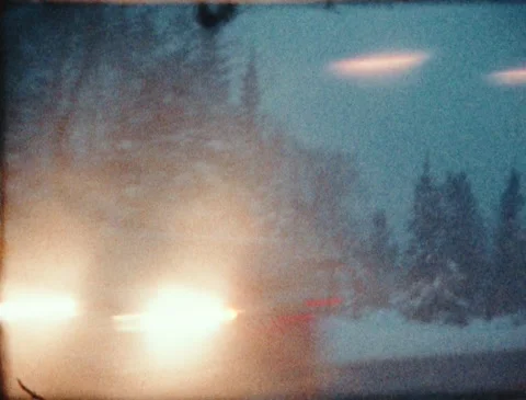 Winter Driving Super 8 1 Stock Footage 221439423