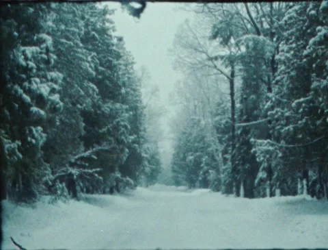 Winter Driving Super 8 10 Stock Footage 221439451