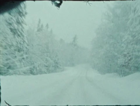 Winter Driving Super 8 7 Stock Footage 221439443