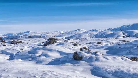 Winter driving timelapse Stock Footage 81418161