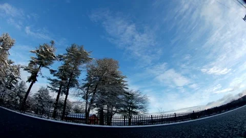 Winter Drone Crash In Road Video stock 200896132