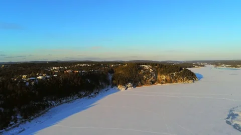Winter drone filming 動画素材 104516352