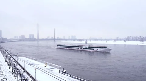 Winter in Duesseldorf Stock Footage 62708362