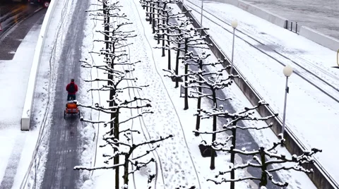 Winter in Duesseldorf Video stock 62709057