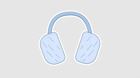 Winter earmuffs 스톡 동영상 336934441