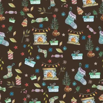 Winter element pattern 11 Stock Illustration