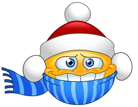 Winter emoticon Stock Illustration