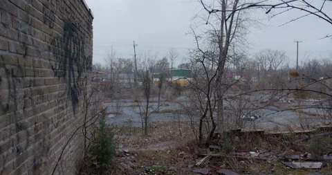 Winter empty slot in Dixmoor Stock Footage 239386862