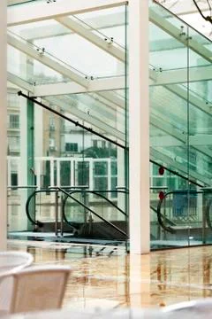 Winter escelators Stock Photos